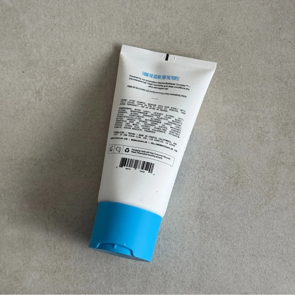 EBB Ocean Club Deep Treatment Repair Mask - Hydrating & Strengthening